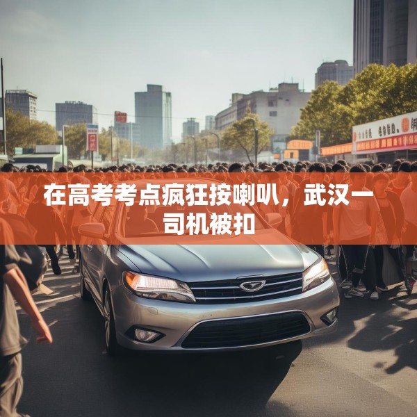 在高考考点疯狂按喇叭，武汉一司机被扣