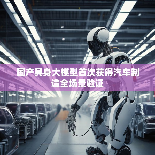 国产具身大模型首次获得汽车制造全场景验证