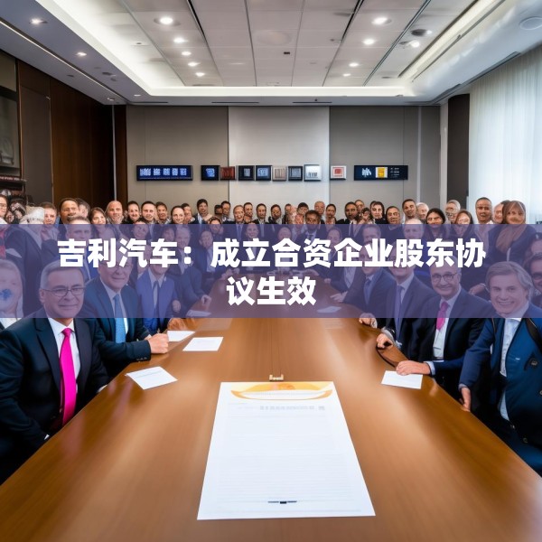 吉利汽车：成立合资企业股东协议生效