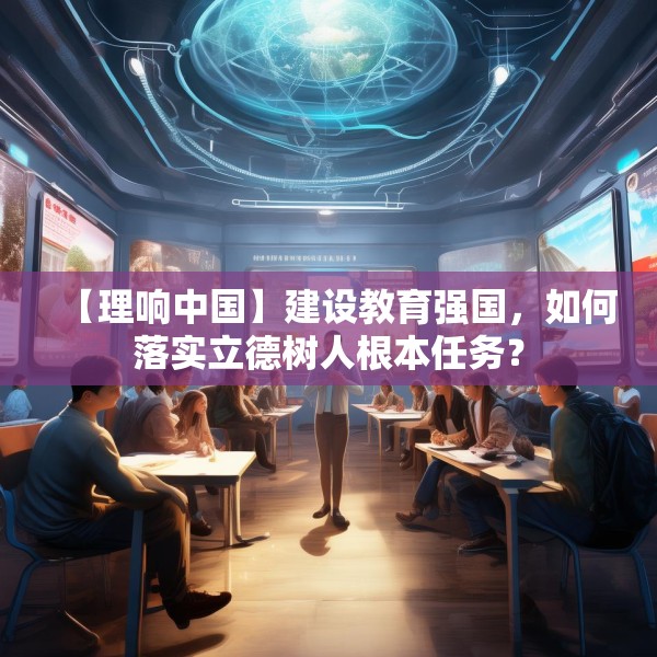【理响中国】建设教育强国，如何落实立德树人根本任务？