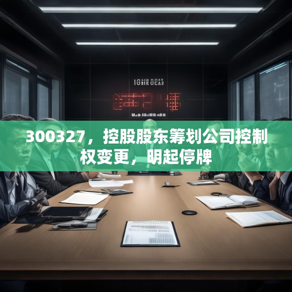 300327，控股股东筹划公司控制权变更，明起停牌