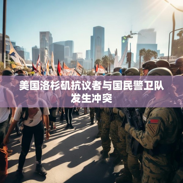 美国洛杉矶抗议者与国民警卫队发生冲突