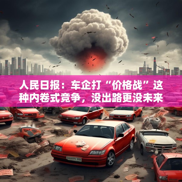 人民日报：车企打“价格战”这种内卷式竞争，没出路更没未来