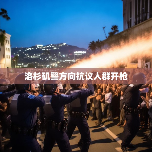 洛杉矶警方向抗议人群开枪
