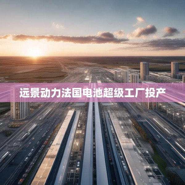 远景动力法国电池超级工厂投产