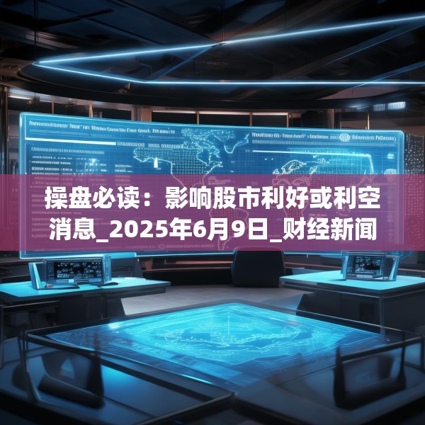 操盘必读：影响股市利好或利空消息_2025年6月9日_财经新闻