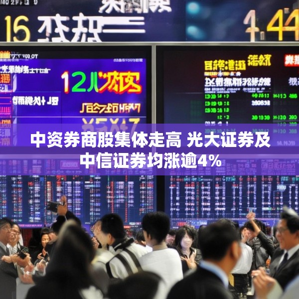 中资券商股集体走高 光大证券及中信证券均涨逾4%