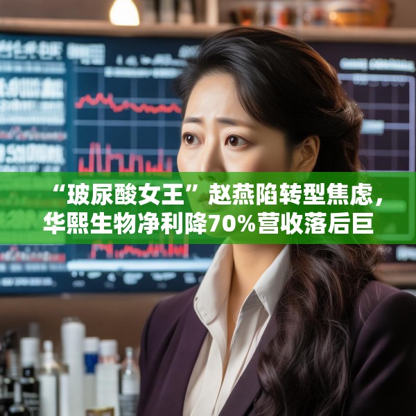 “玻尿酸女王”赵燕陷转型焦虑，华熙生物净利降70%营收落后巨子生物