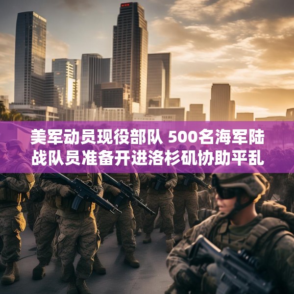 美军动员现役部队 500名海军陆战队员准备开进洛杉矶协助平乱