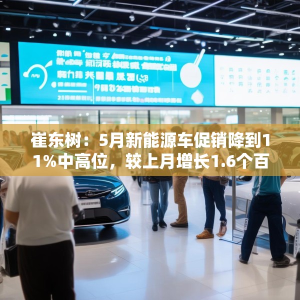 崔东树：5月新能源车促销降到11%中高位，较上月增长1.6个百分点