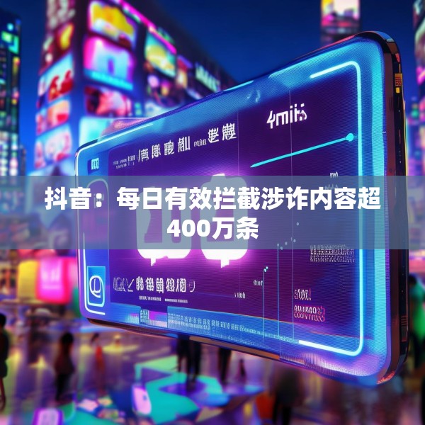 抖音：每日有效拦截涉诈内容超400万条