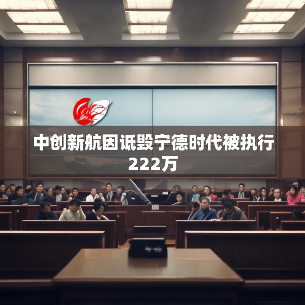 中创新航因诋毁宁德时代被执行222万