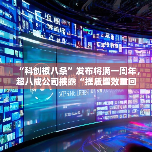 “科创板八条”发布将满一周年，超八成公司披露“提质增效重回报”方案