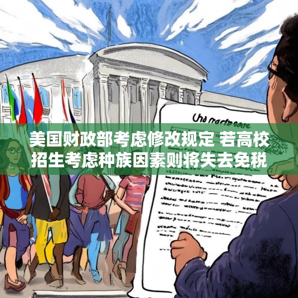 美国财政部考虑修改规定 若高校招生考虑种族因素则将失去免税资格
