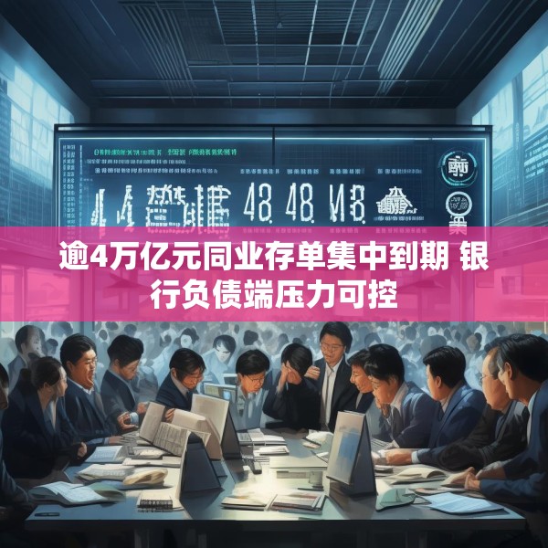 逾4万亿元同业存单集中到期 银行负债端压力可控