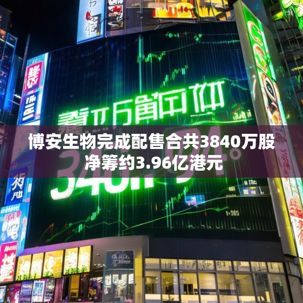 博安生物完成配售合共3840万股 净筹约3.96亿港元
