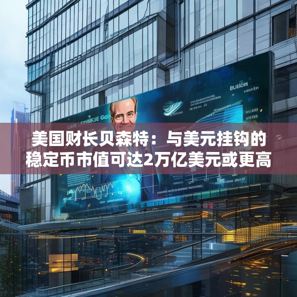 美国财长贝森特：与美元挂钩的稳定币市值可达2万亿美元或更高