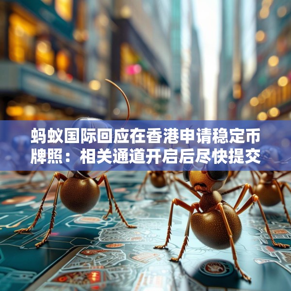 蚂蚁国际回应在香港申请稳定币牌照：相关通道开启后尽快提交