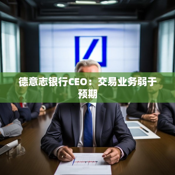 德意志银行CEO：交易业务弱于预期
