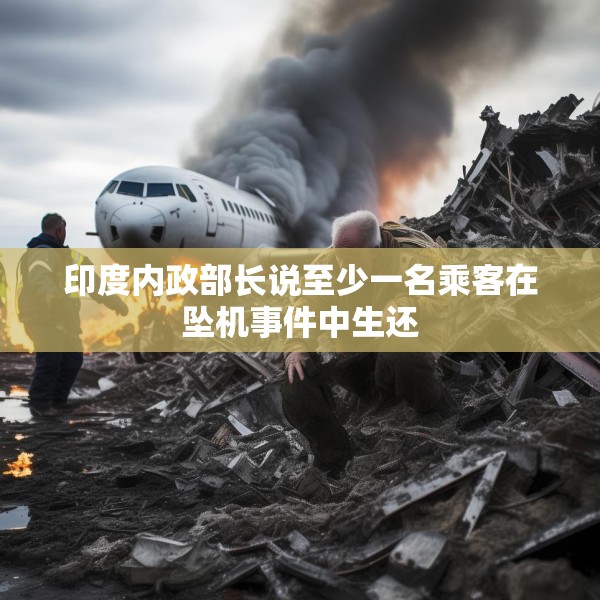 印度内政部长说至少一名乘客在坠机事件中生还