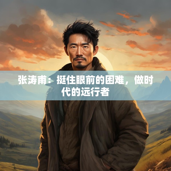 张涛甫：挺住眼前的困难，做时代的远行者