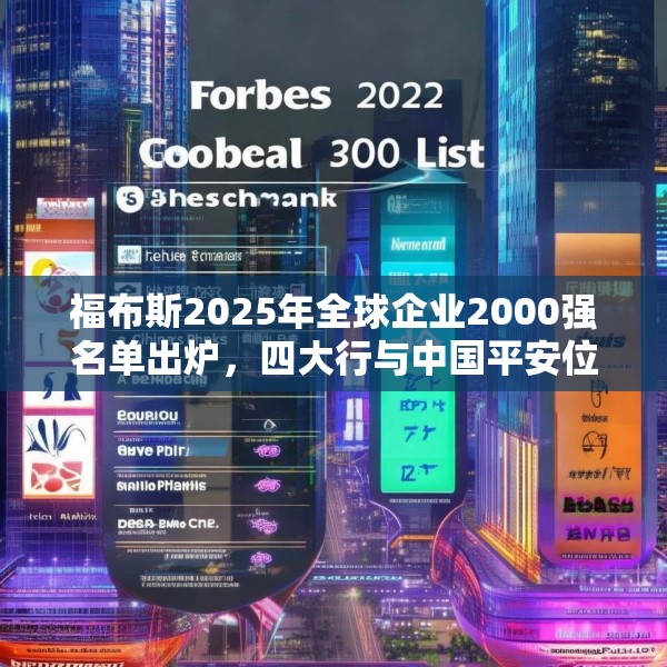 福布斯2025年全球企业2000强名单出炉，四大行与中国平安位列前五