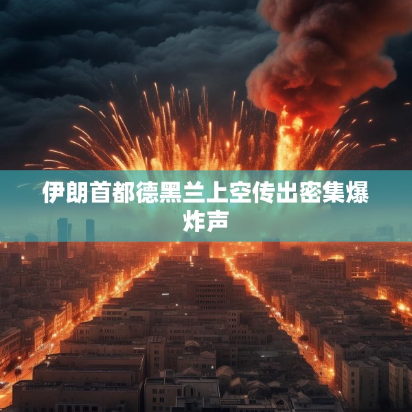 伊朗首都德黑兰上空传出密集爆炸声