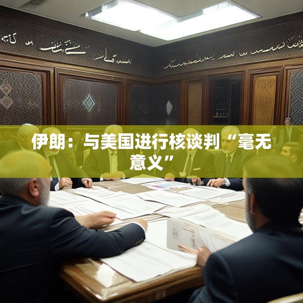 伊朗：与美国进行核谈判“毫无意义”