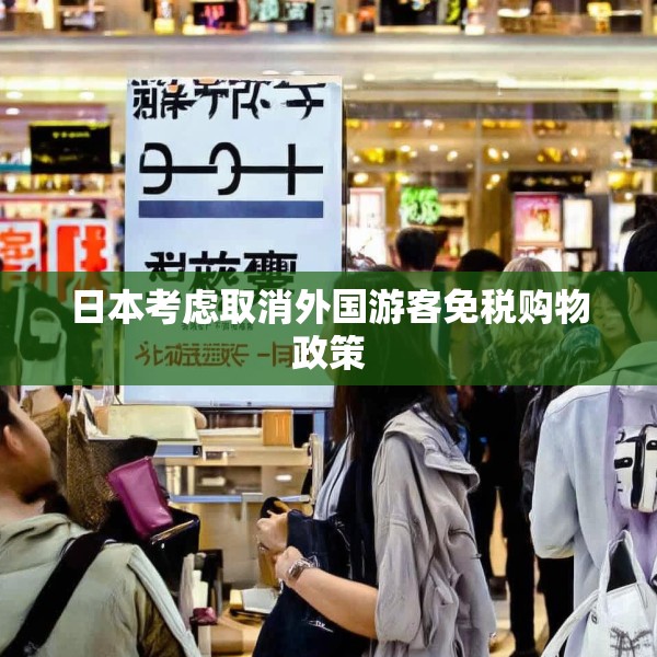 日本考虑取消外国游客免税购物政策