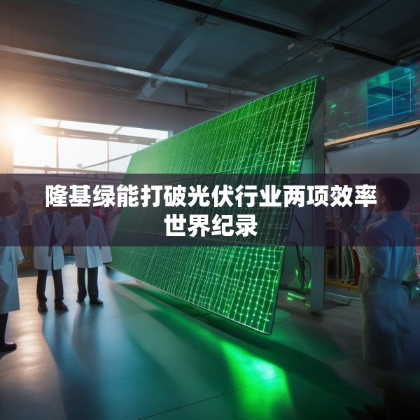 隆基绿能打破光伏行业两项效率世界纪录