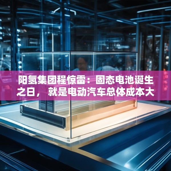 阳氢集团程惊雷：固态电池诞生之日， 就是电动汽车总体成本大幅度下降之时