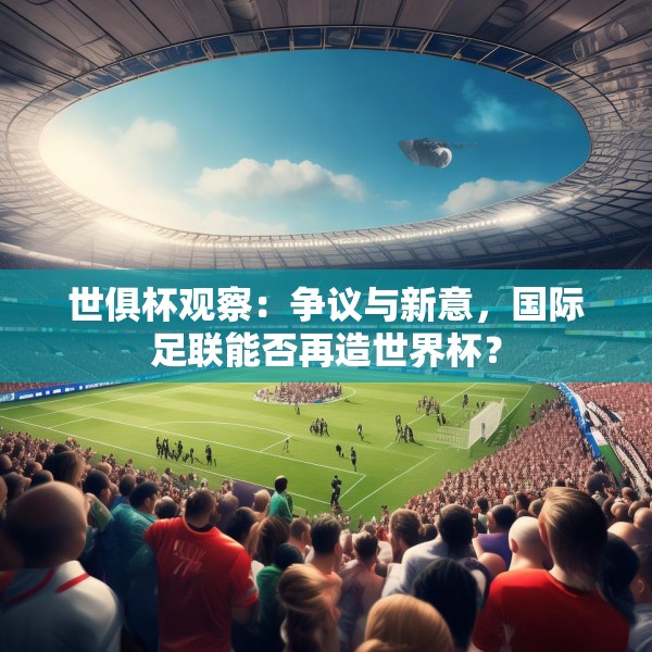 世俱杯观察：争议与新意，国际足联能否再造世界杯？