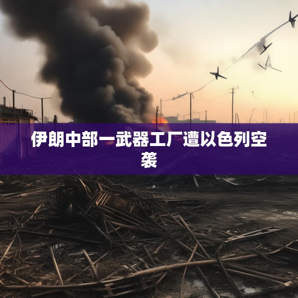 伊朗中部一武器工厂遭以色列空袭
