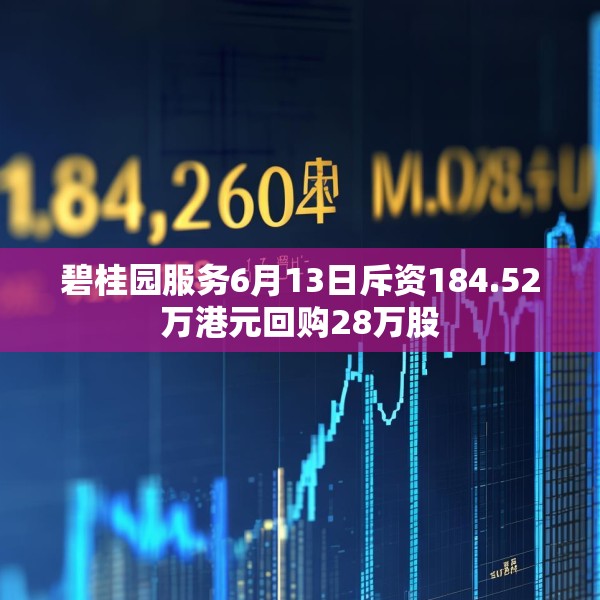 碧桂园服务6月13日斥资184.52万港元回购28万股