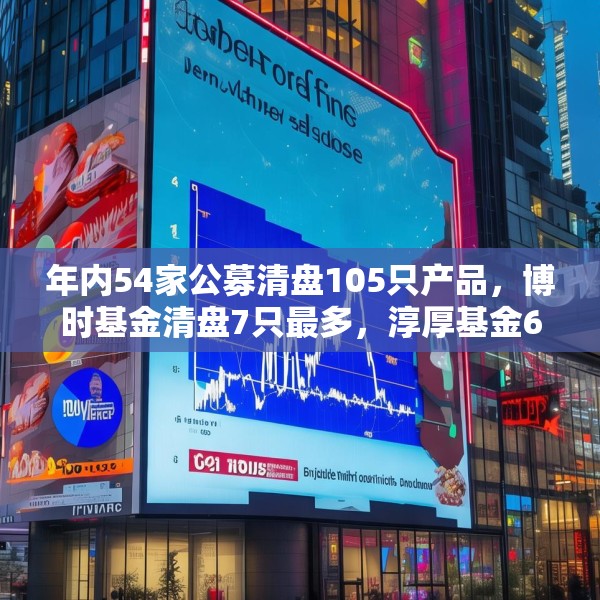 年内54家公募清盘105只产品，博时基金清盘7只最多，淳厚基金6只，华安基金南方基金5只