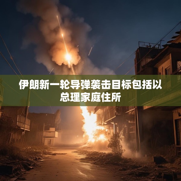 伊朗新一轮导弹袭击目标包括以总理家庭住所