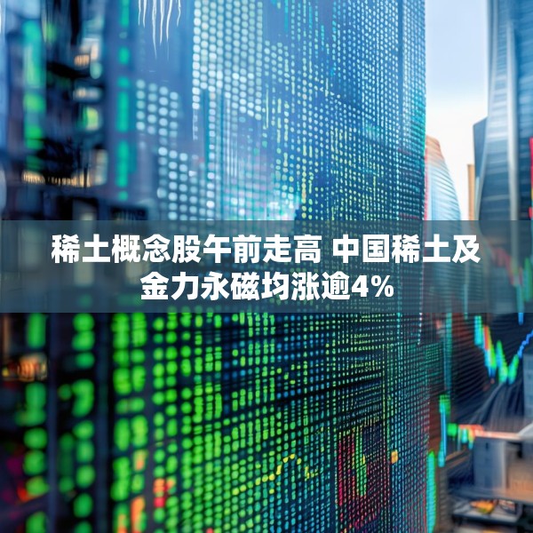 稀土概念股午前走高 中国稀土及金力永磁均涨逾4%